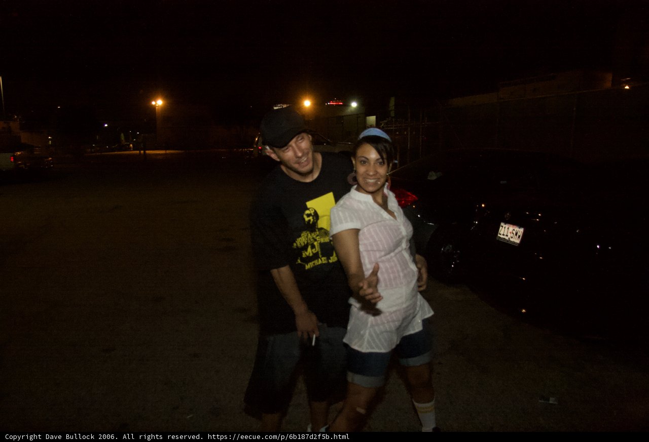 Nighttime Parking Lot Posers