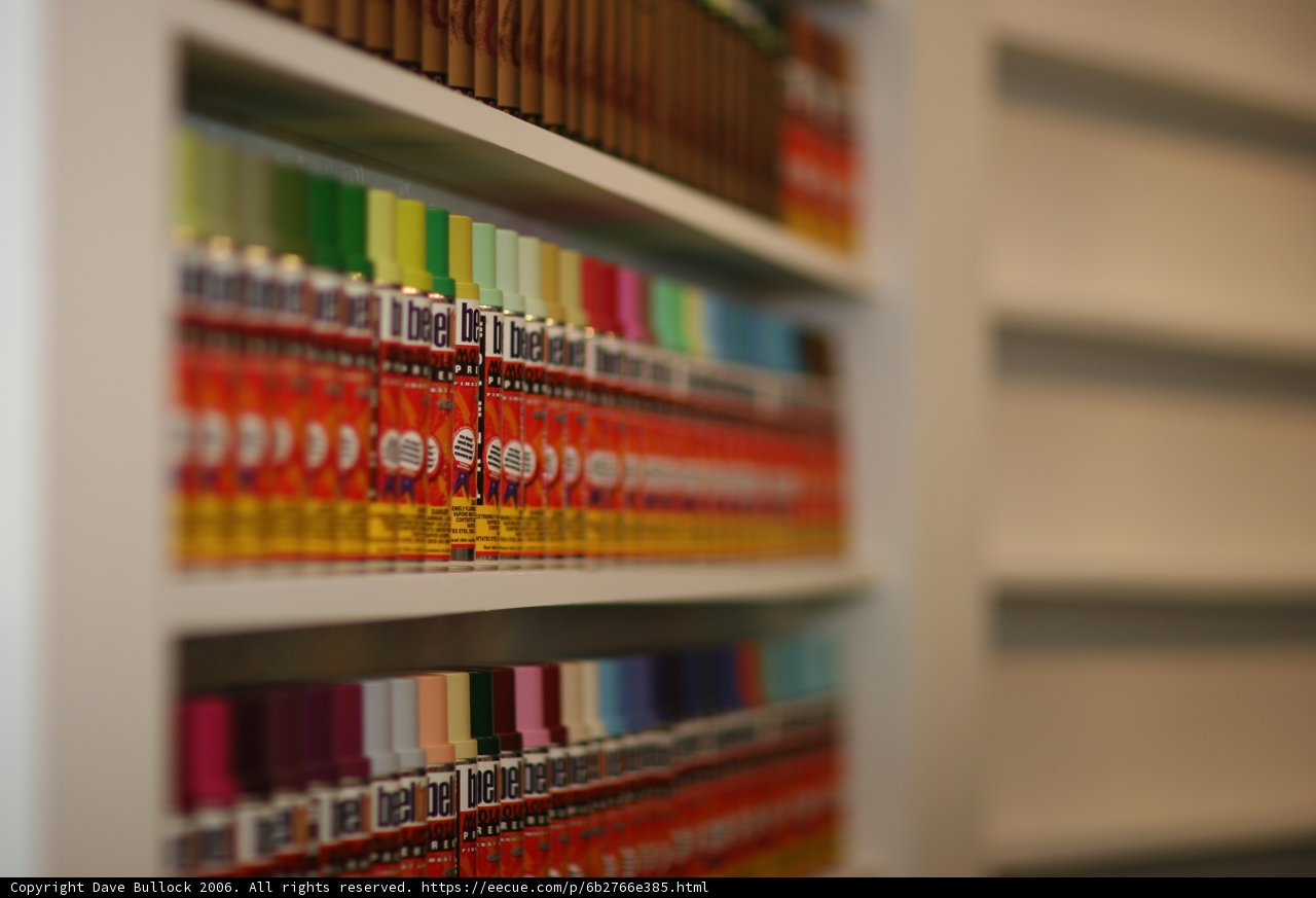 Colorful Library Shelf