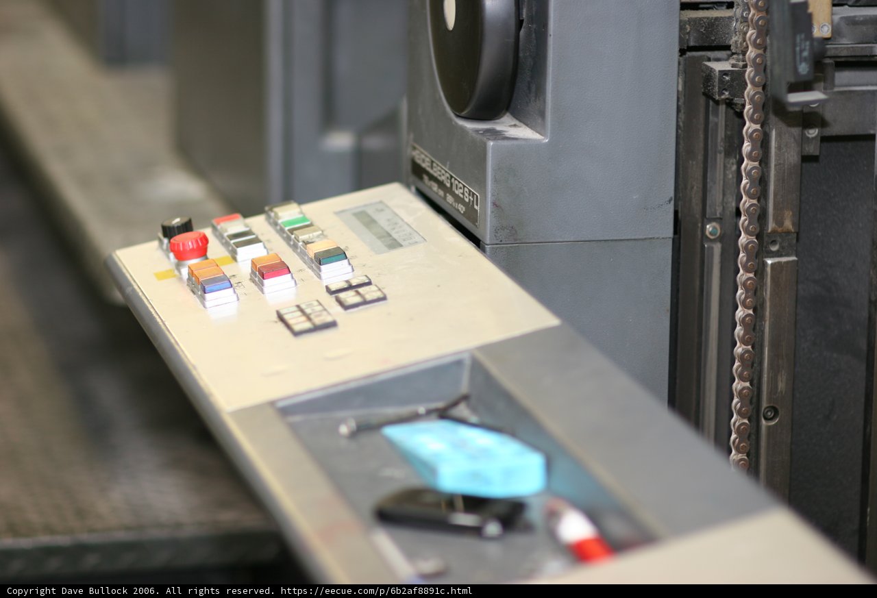 Control Panel of Electrical Device in Factory
