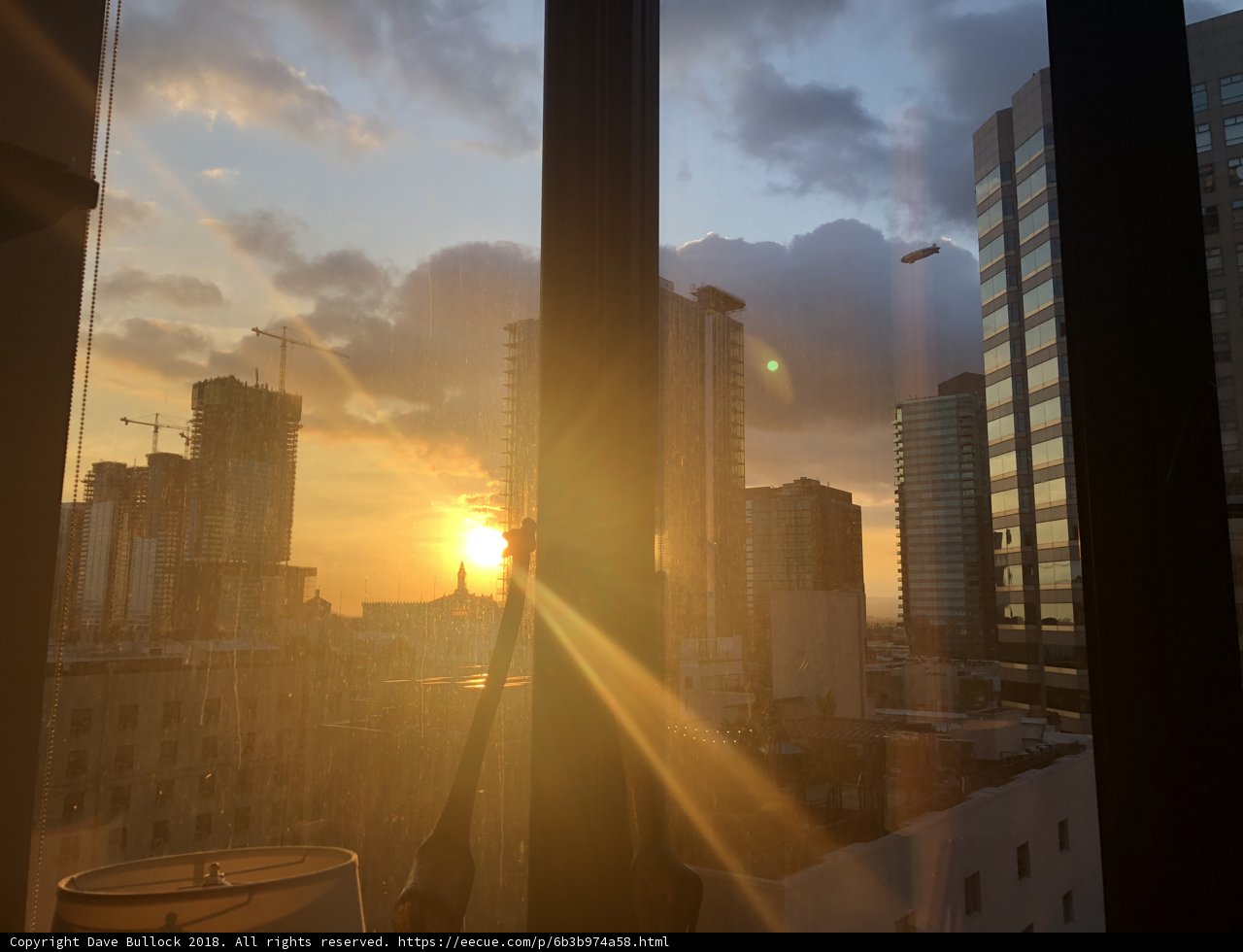 Sunset Behind Skyscraper