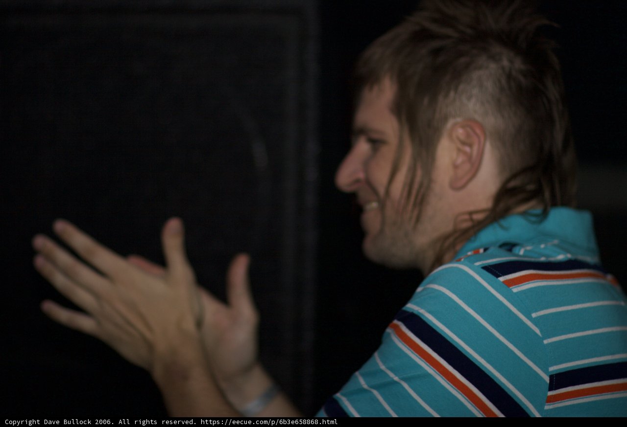 Brian H rocks the stage with his mohawk