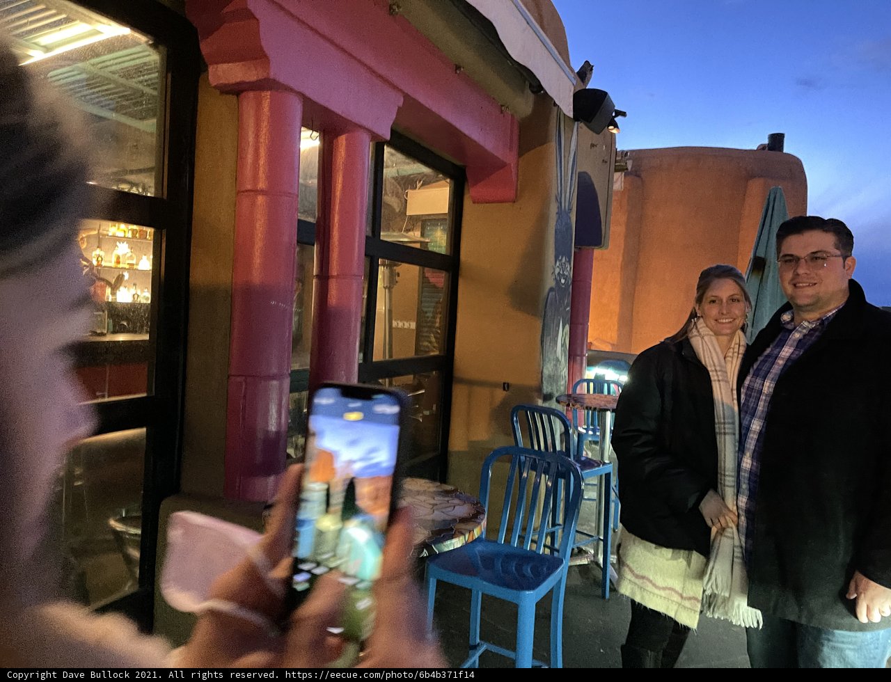 Selfie Time at a Santa Fe Restaurant