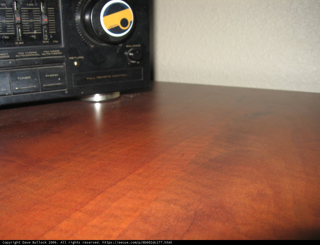 Classic Radio on Hardwood Table