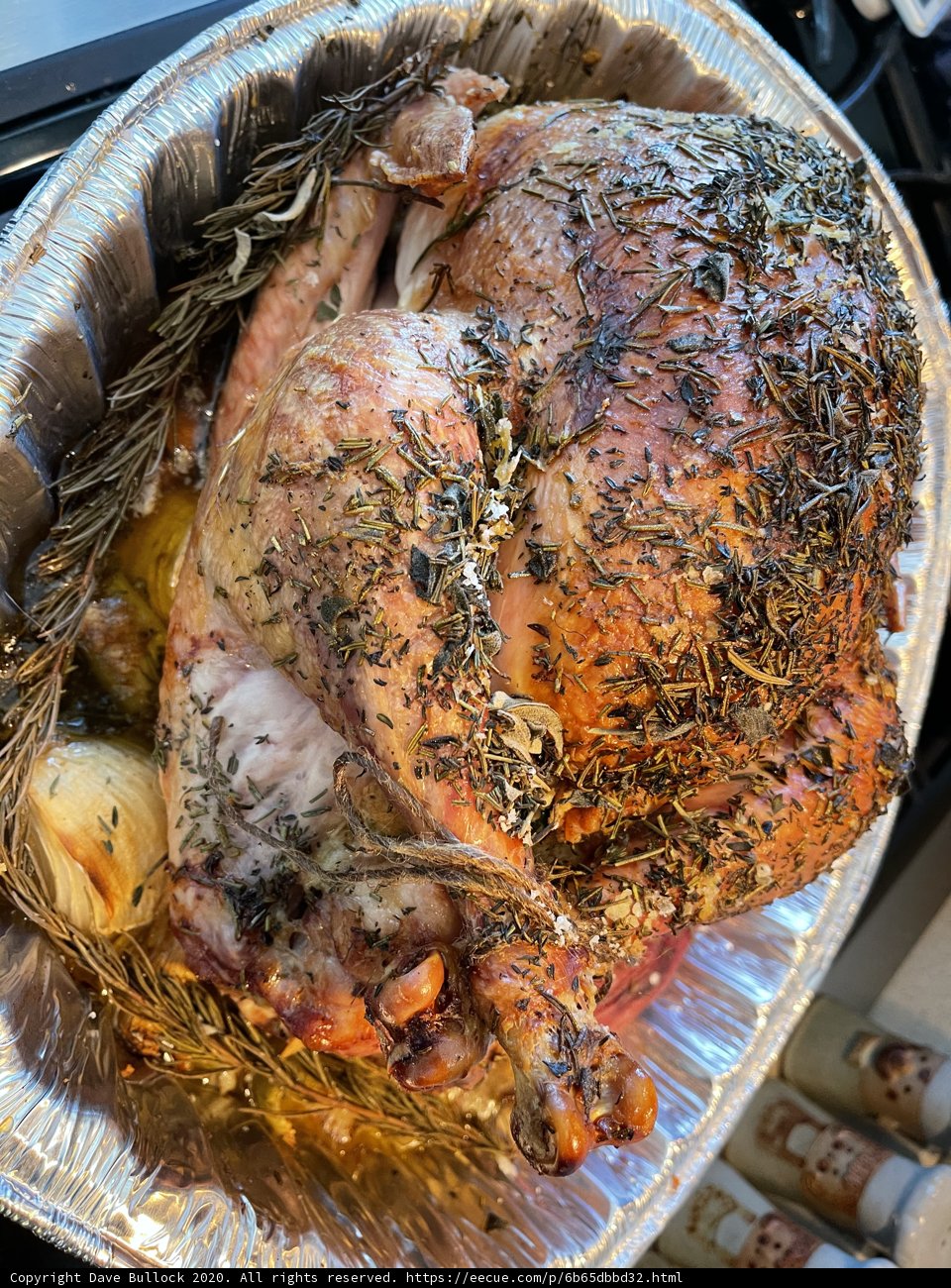 A Juicy Roasted Turkey for Thanksgiving Dinner
