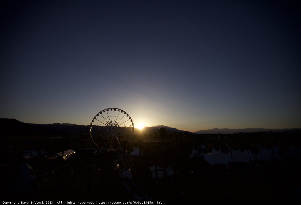 Ferris Wheel Sunset at Coachella