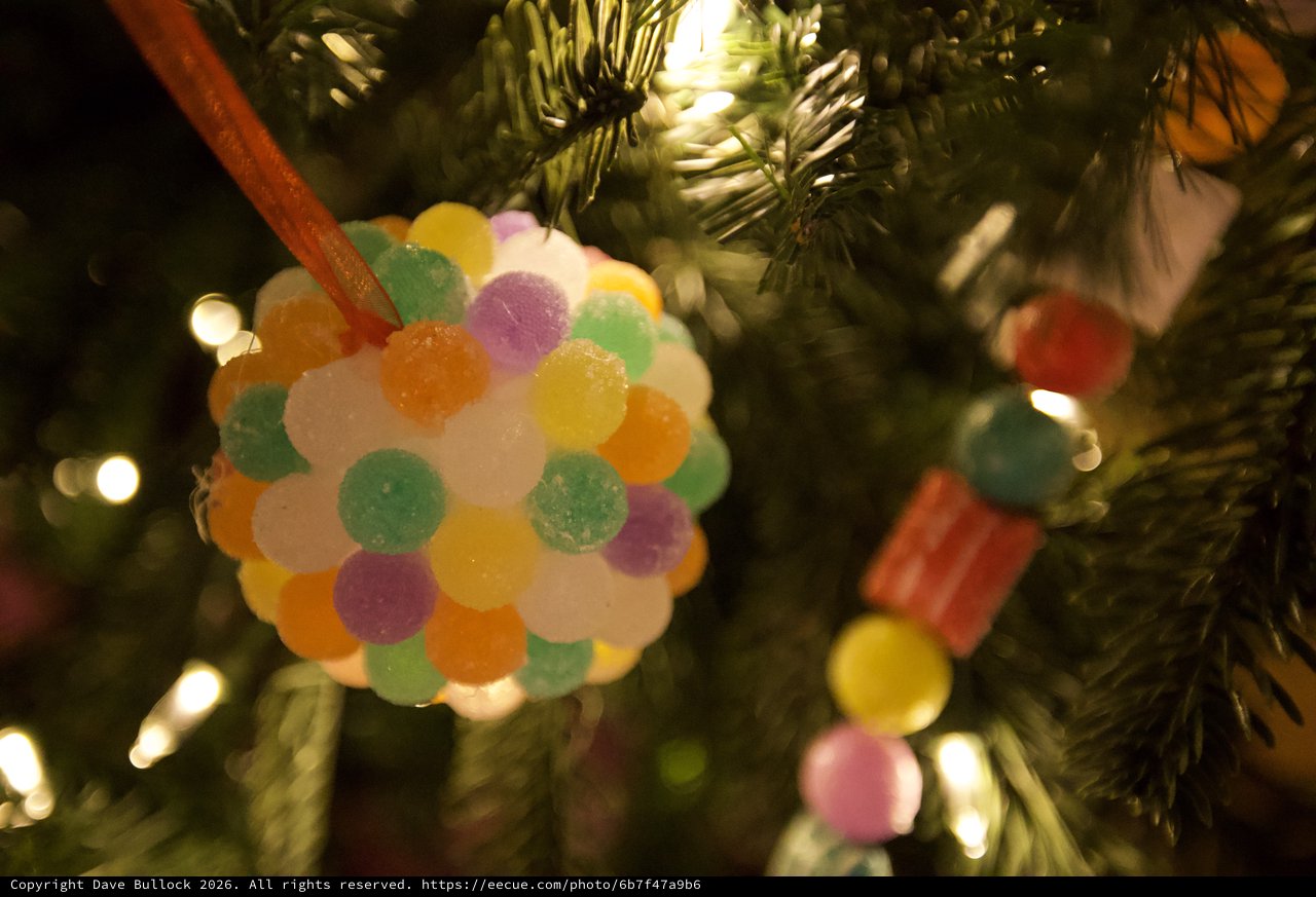 Handmade Gumdrop Ball Christmas Tree Ornament