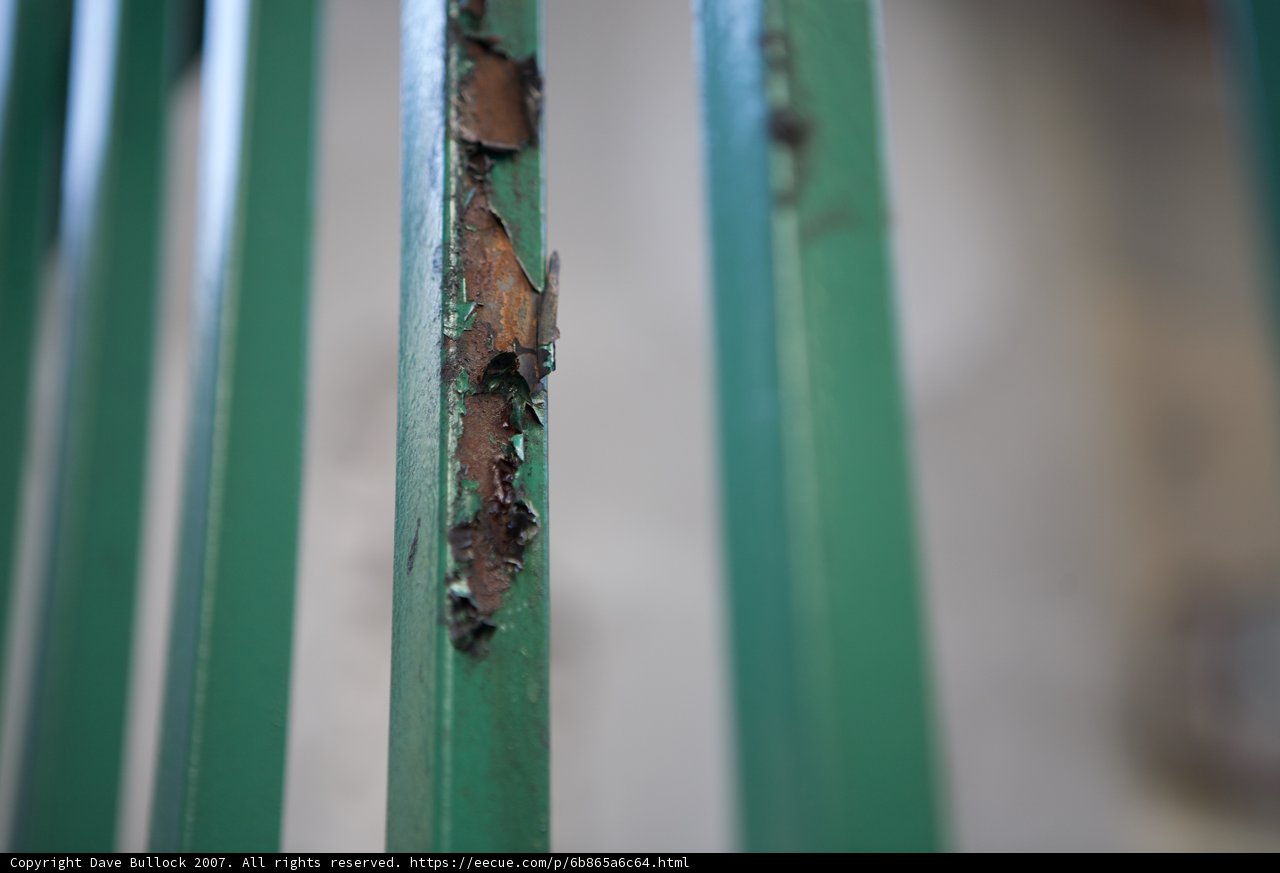 Rusty Green Fence
