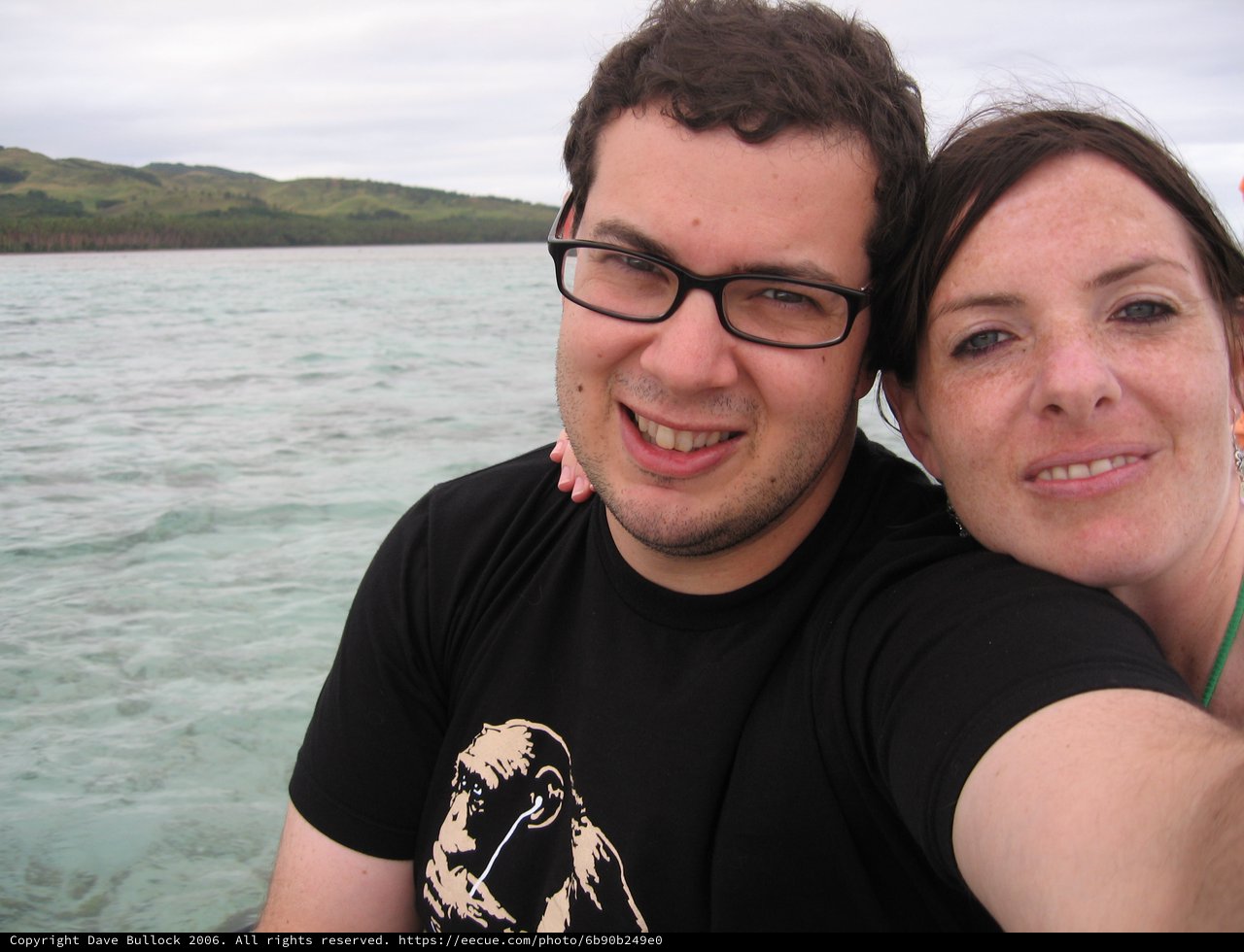 Couple Selfie on Turquoise Waters of Fiji
