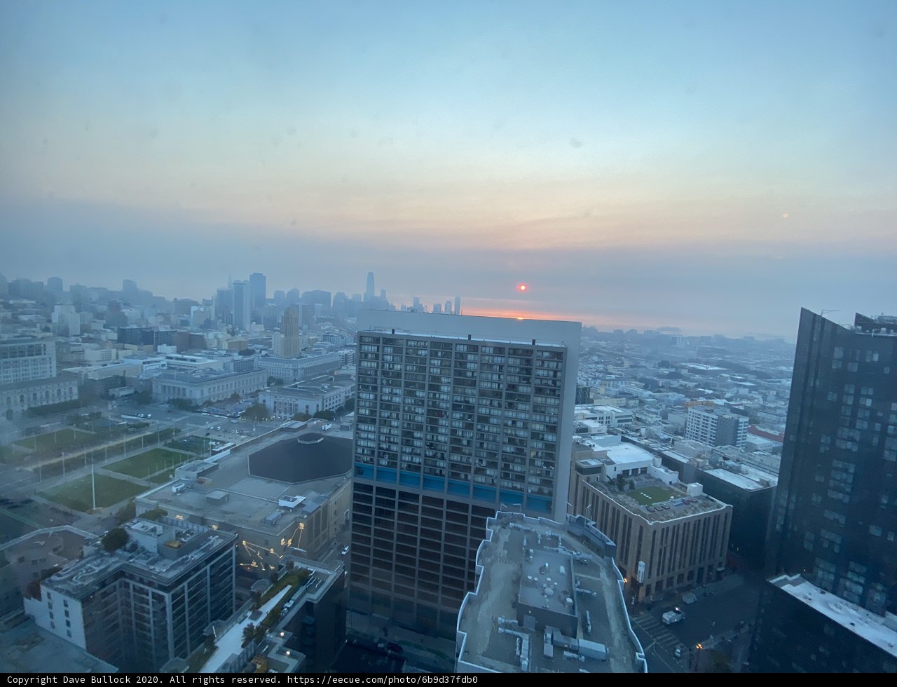 Splendid Sunset over San Francisco Skyline