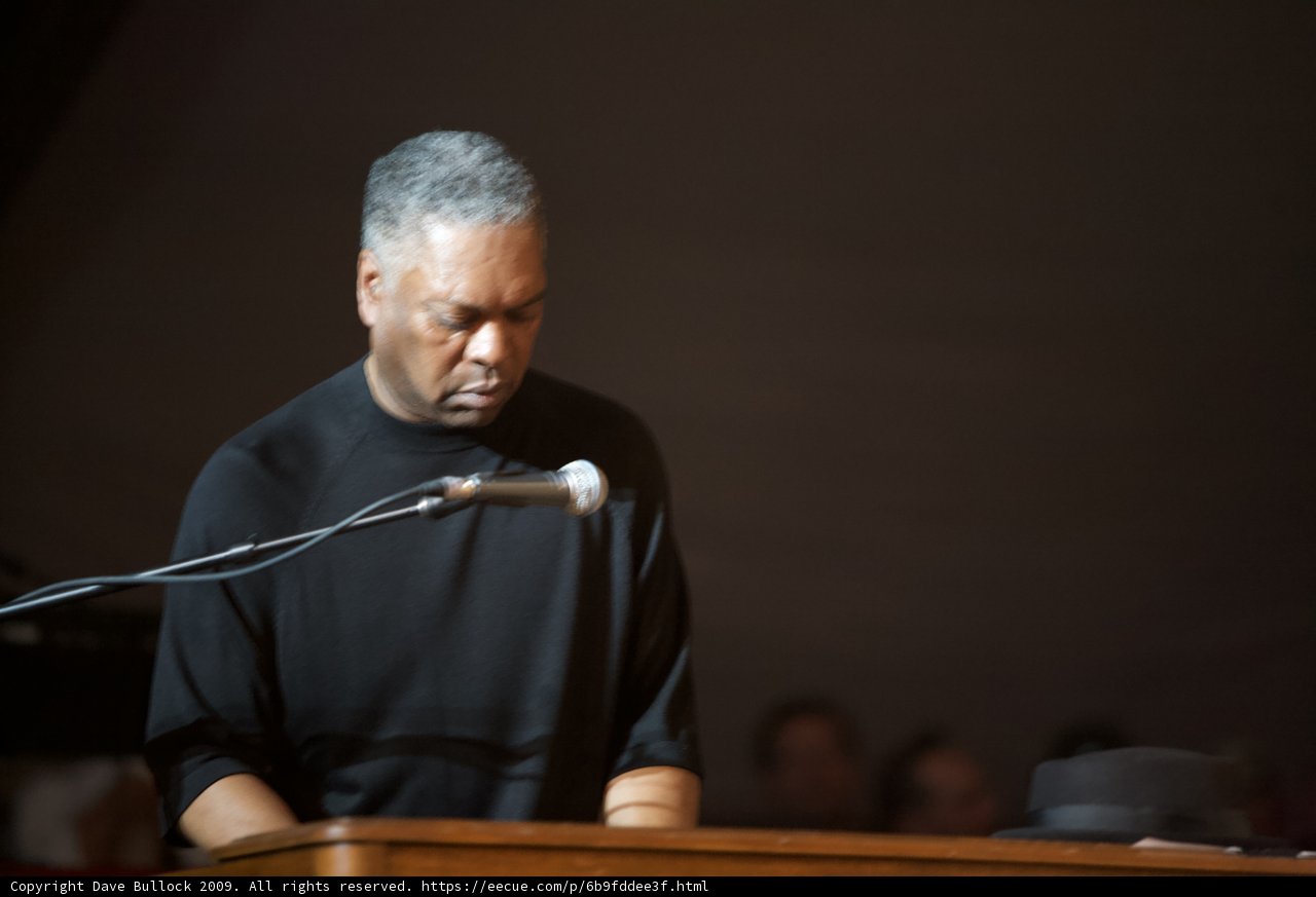 Booker T. Jones Addresses the Crowd