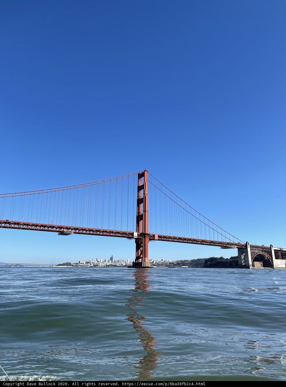 Majestic Golden Gate Bridge over Blue Waters