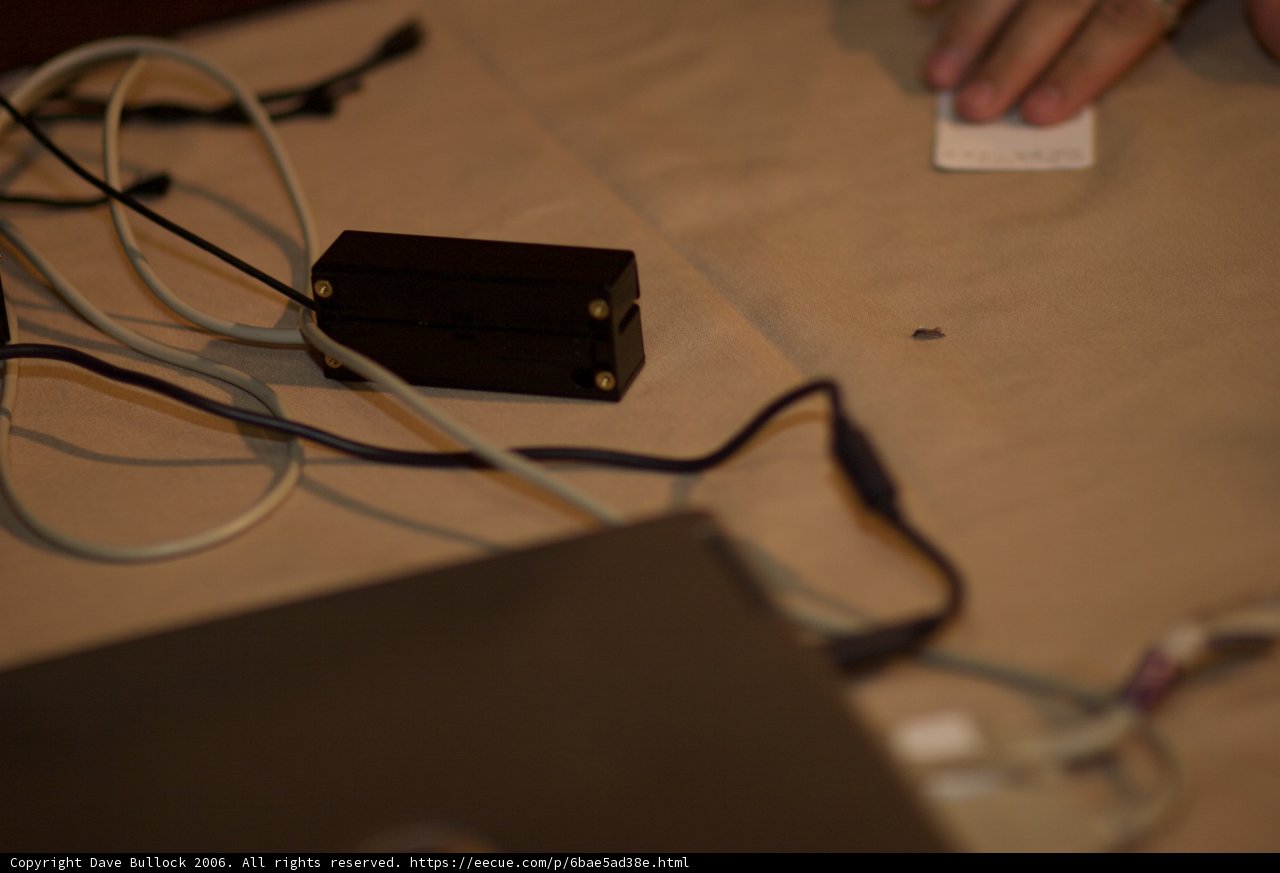 Electronic Adapter Held by Person