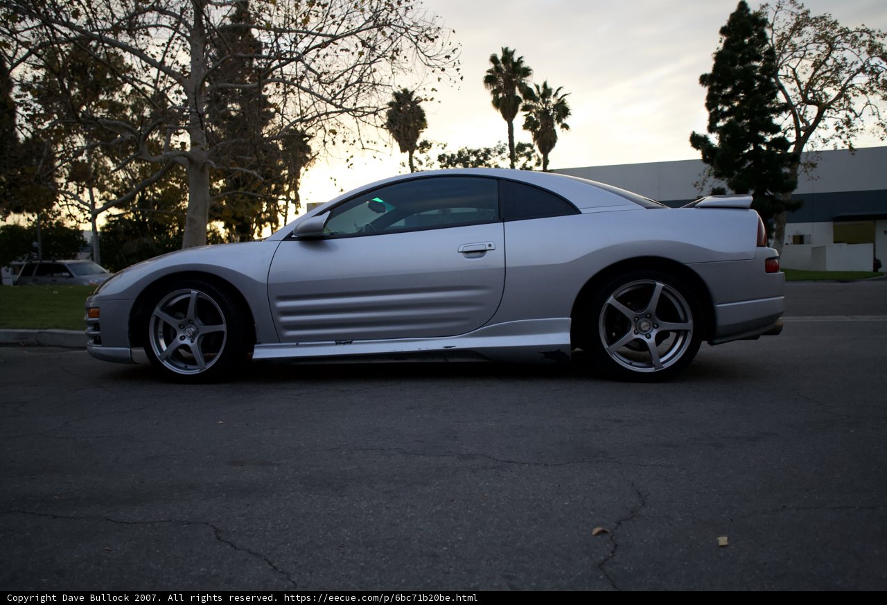 Silver Eclipse Sports Car
