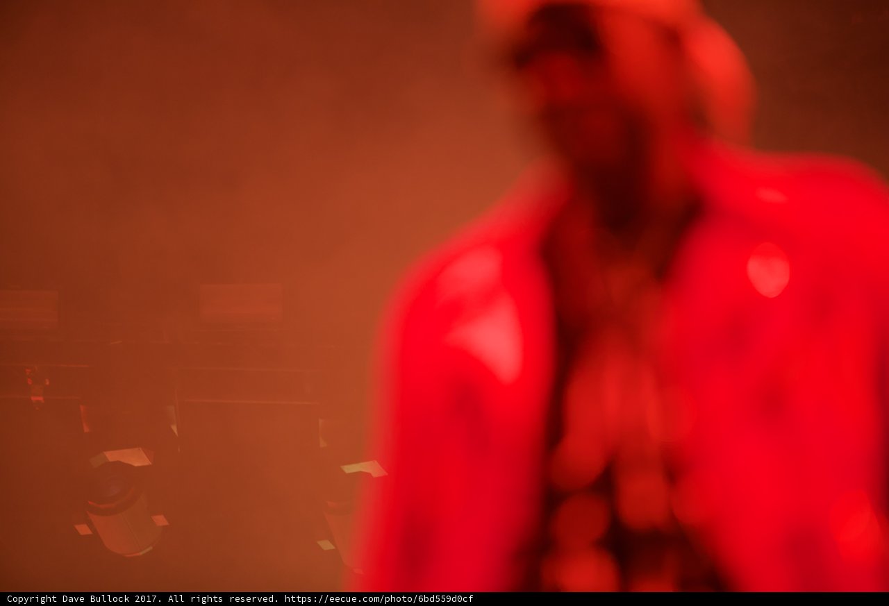 Red Jacket Man on Coachella Stage