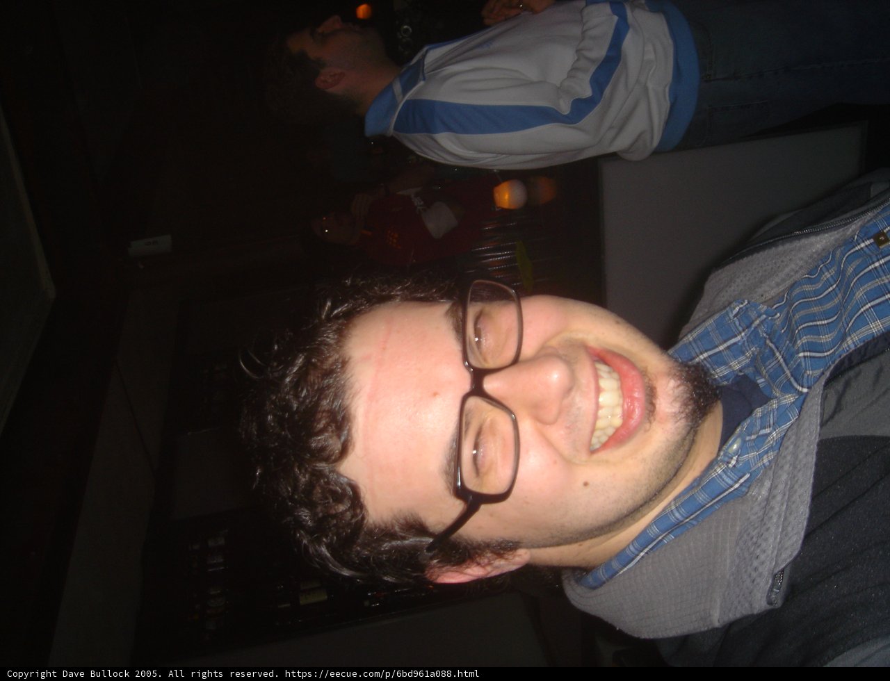 Dave B celebrates with a pint and a smile