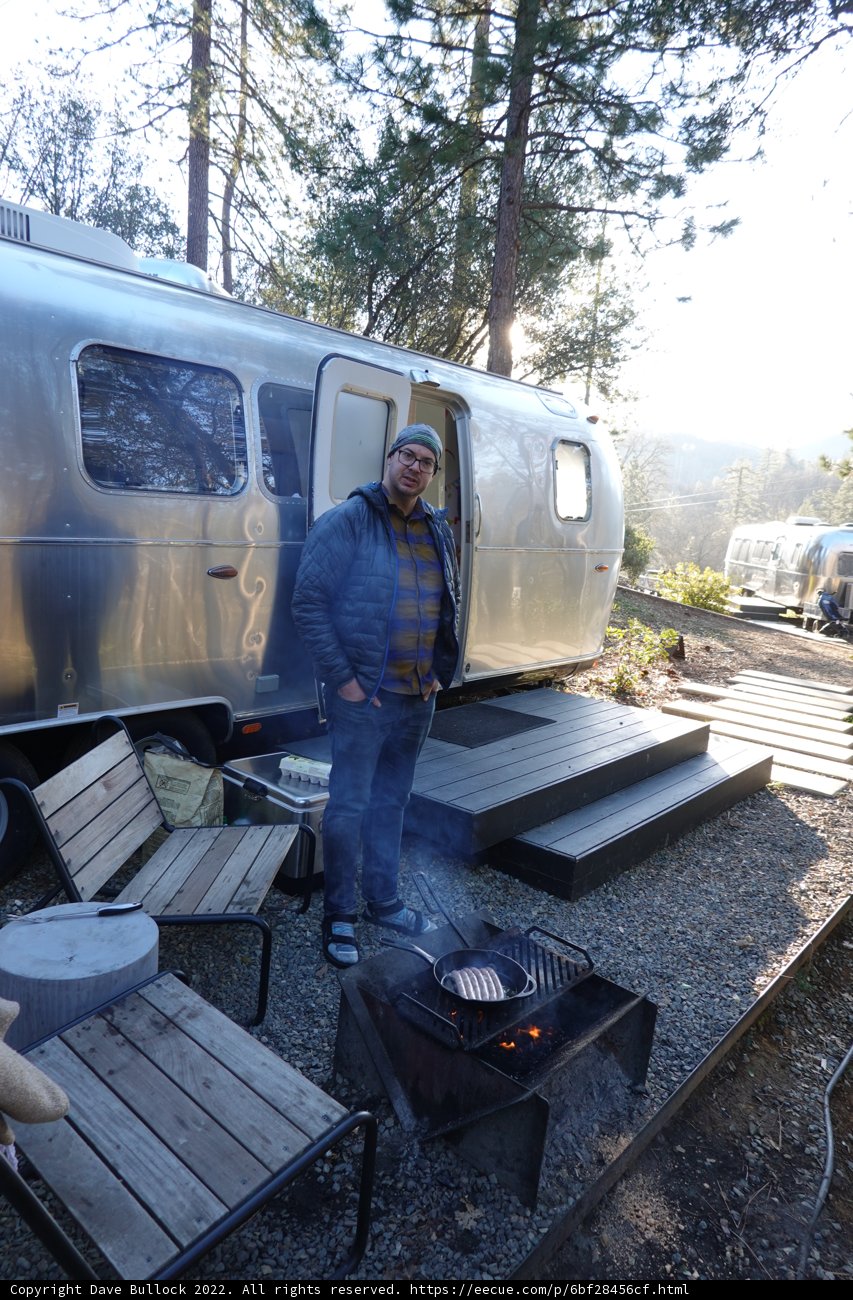 A Man and His Airstream Fire Pit