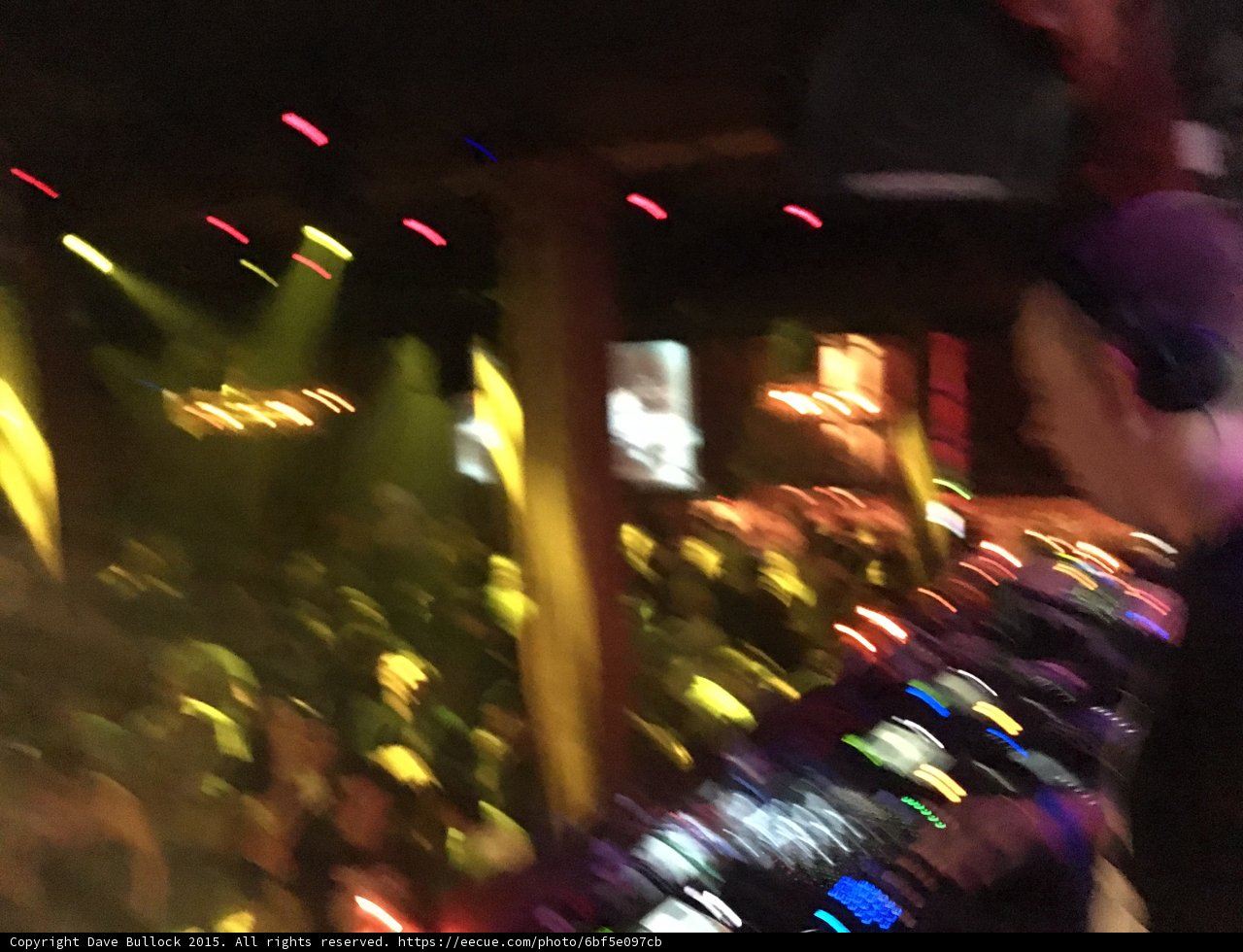 Blurry Night Life at LA Club