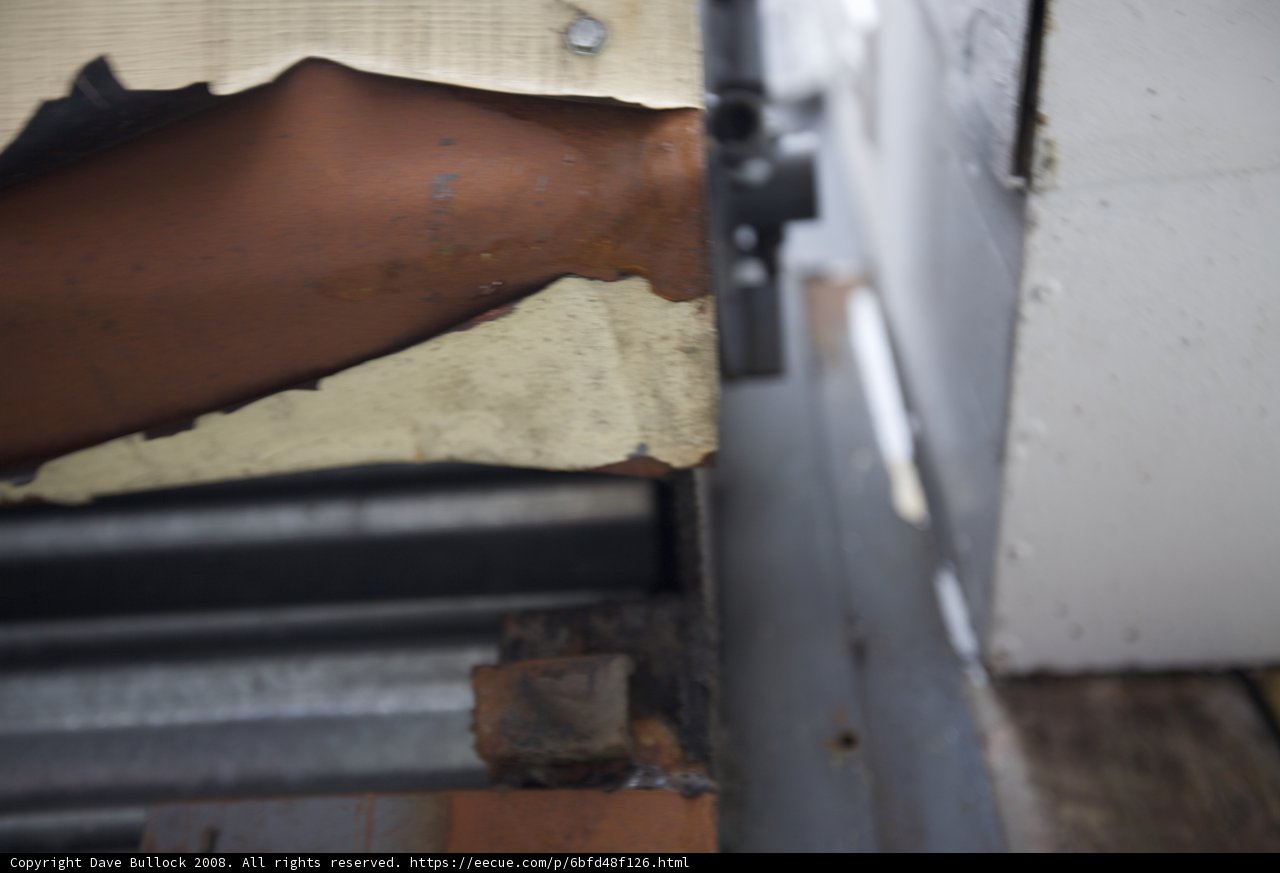 Peeling Plywood Panel