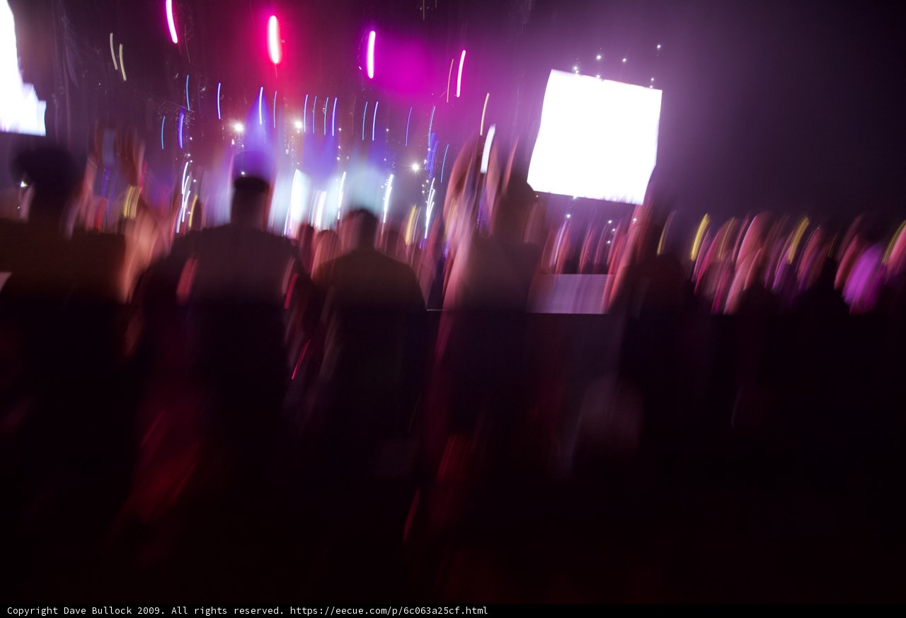 Blurry Nightlife Crowd at Coachella 2009