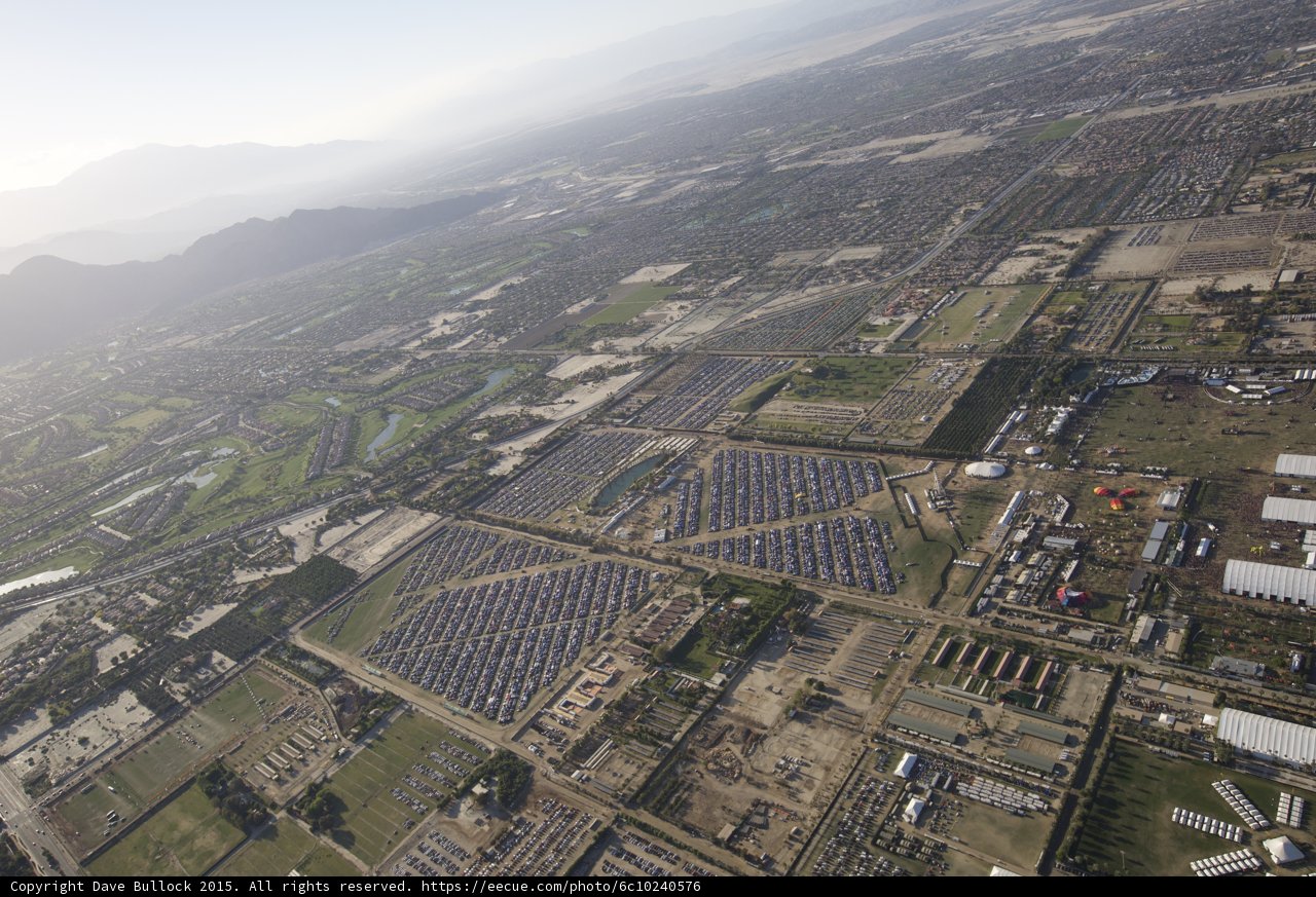 Aerial View of Indio: A City of Contrast