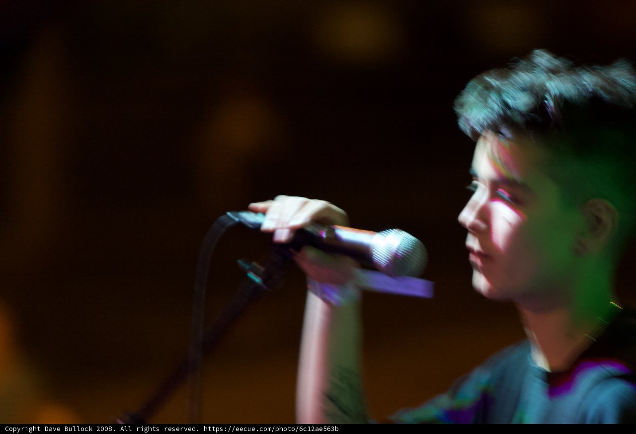Solo performance in an urban club