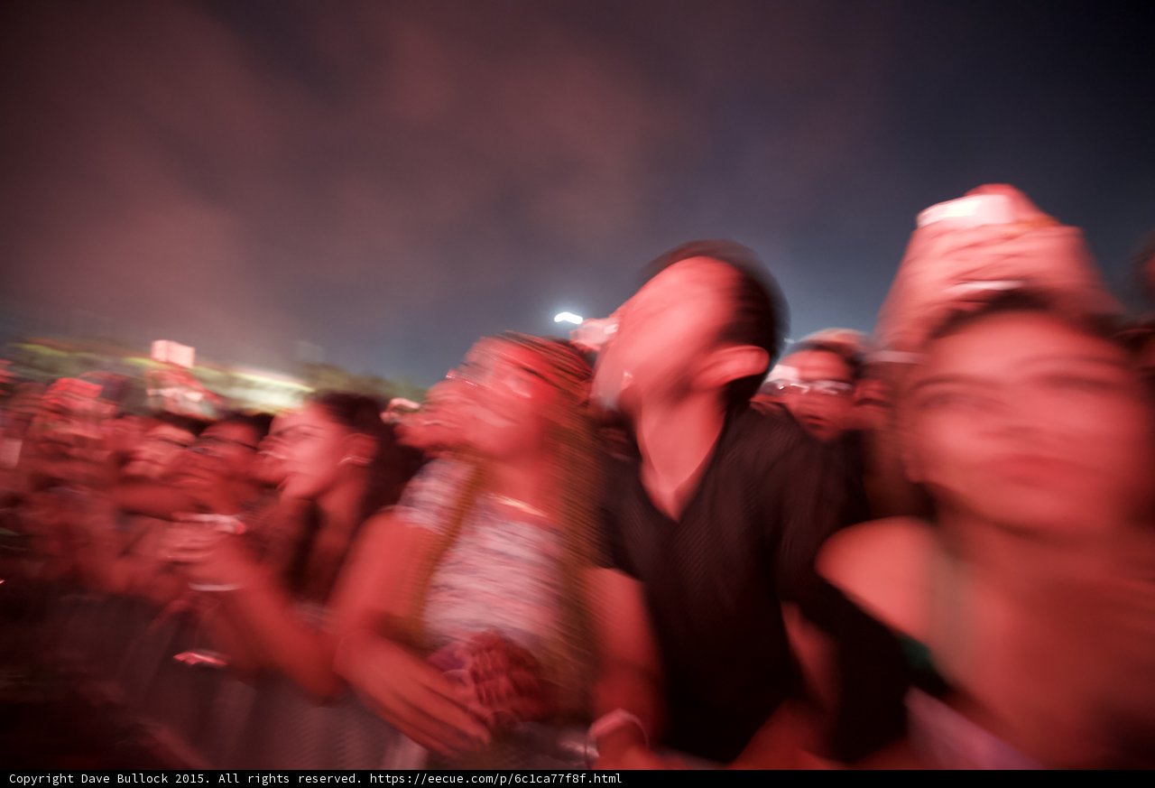 FYF Fest Heavy Motion Blur Abstract Crowd Red Lighting Night Dancing Energy