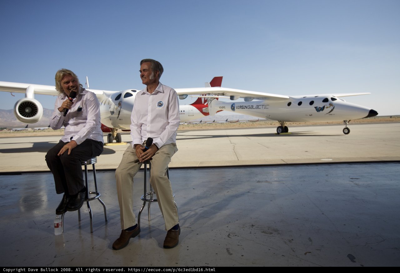 Branson and Rutan prepare for takeoff