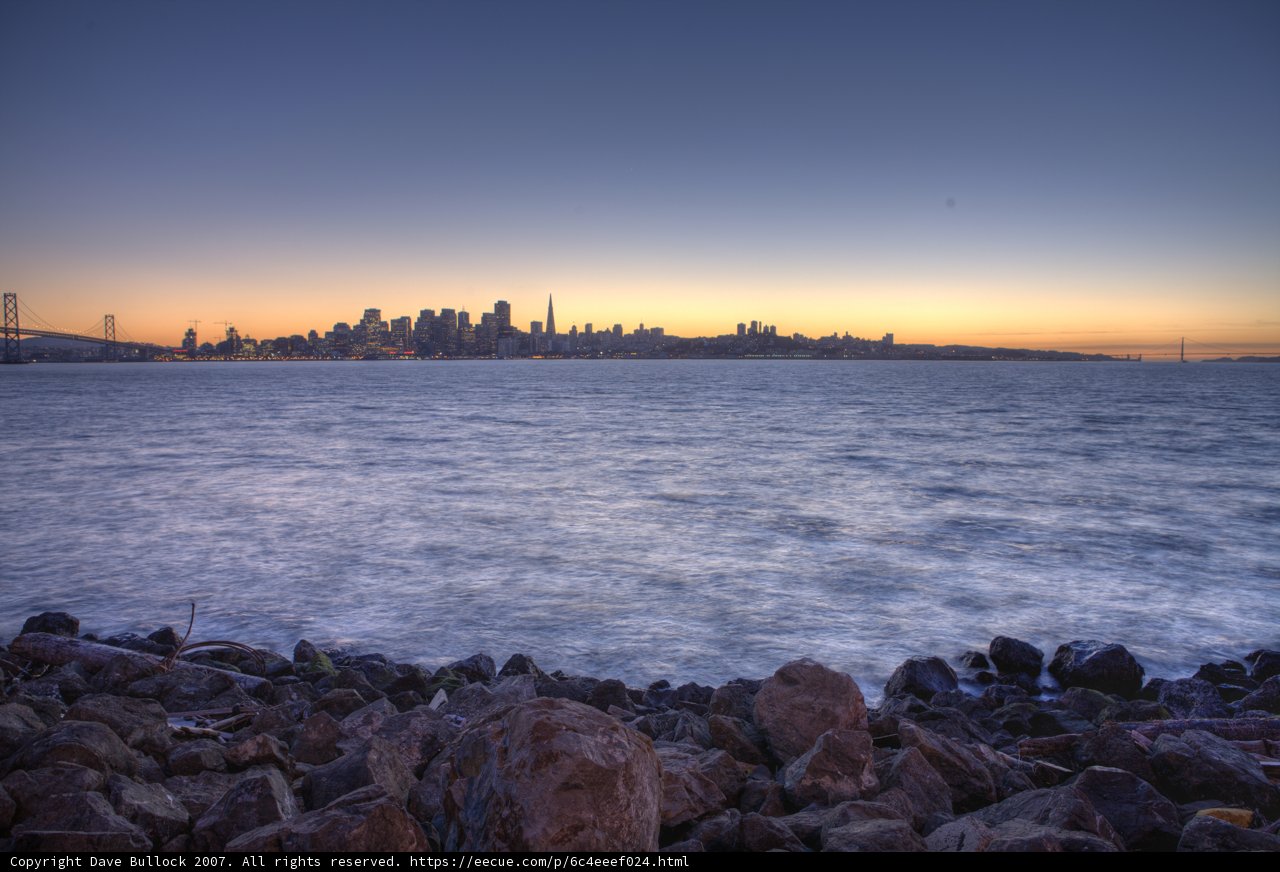 Sunset over the Bay