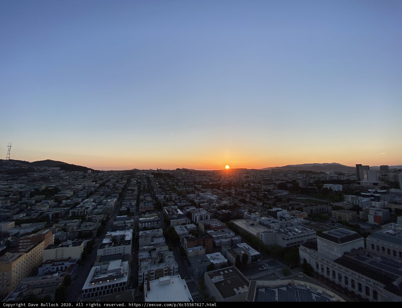 Golden Hour over the City by the Bay