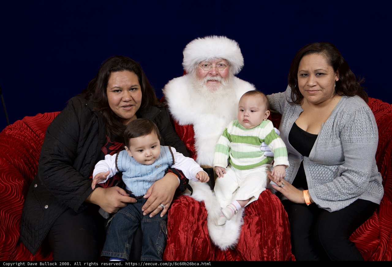 Smiling Faces with Santa