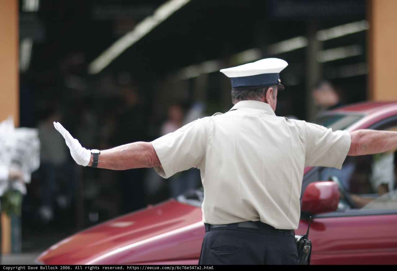 Police Officer Ready to Serve