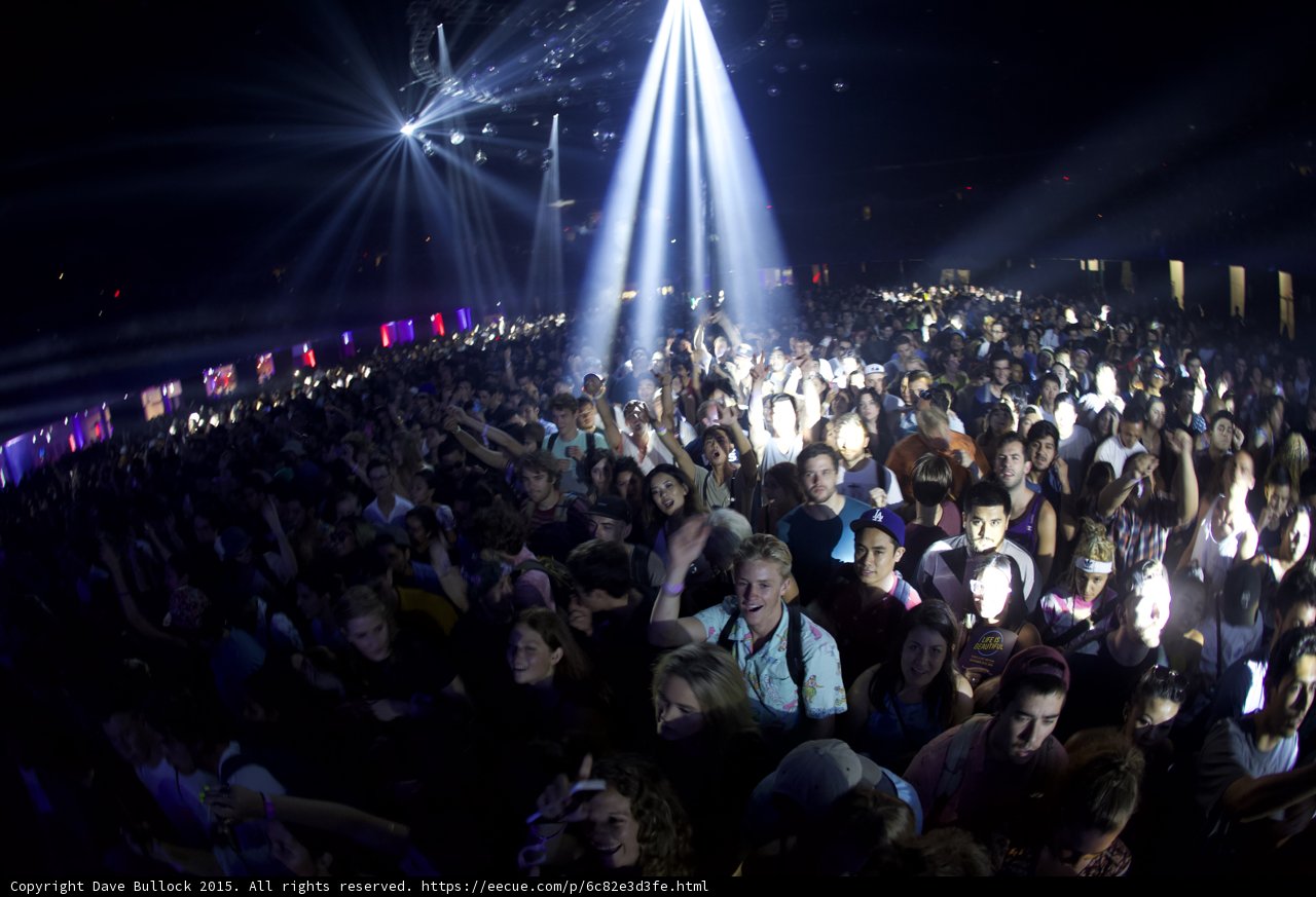 Crowd Faces in Spotlight
