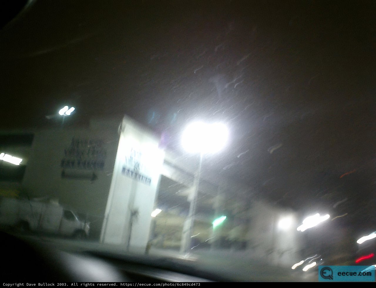 Night Drive in a Winter Blizzard
