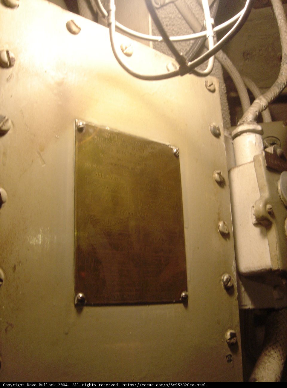 Numbered Metal Plate