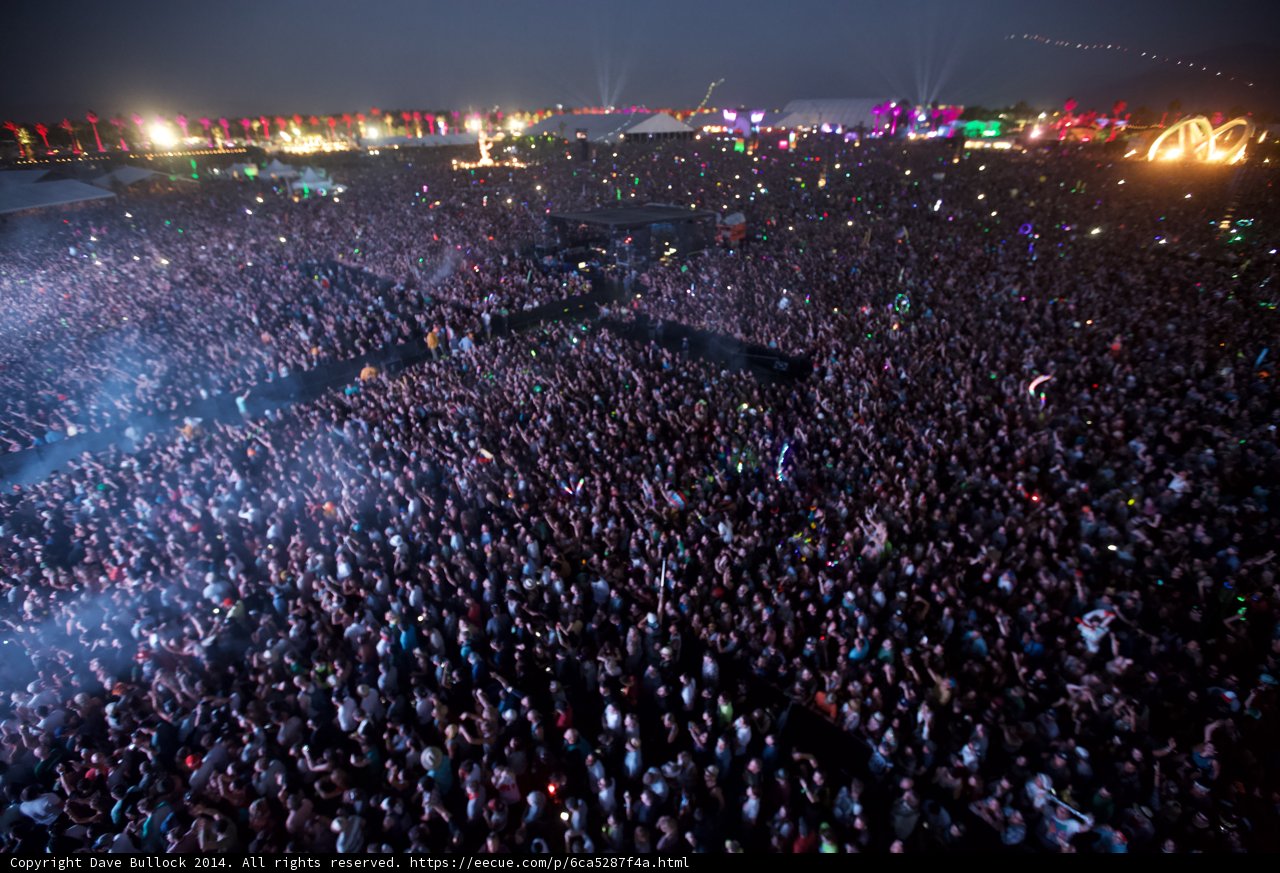 The Night Sky Illuminated by the Masses at Coachella