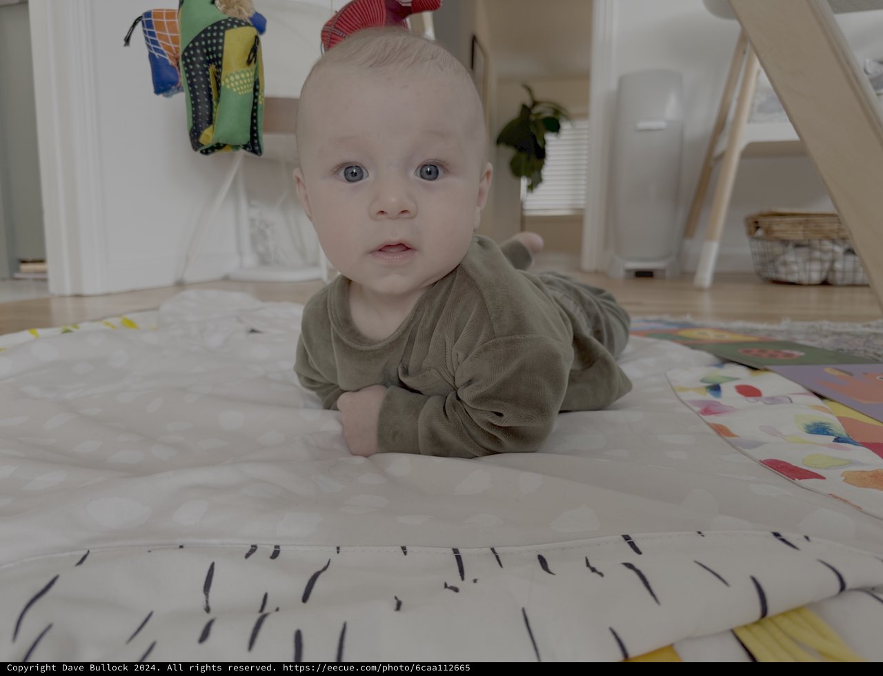 Baby's First Tummy Time on Play Mat