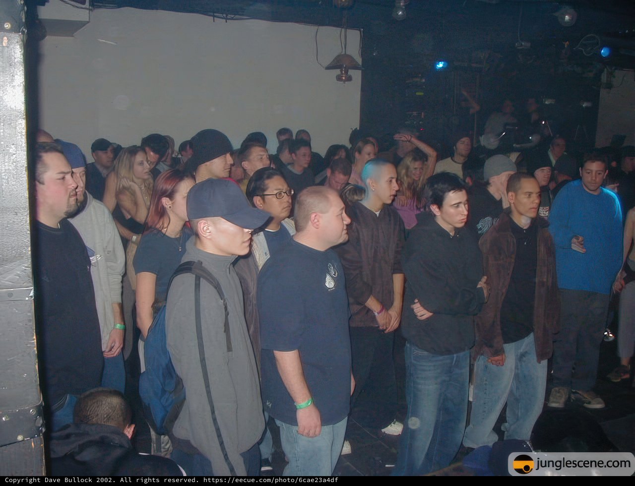 Nightclub Crowd with Hats and Accessories