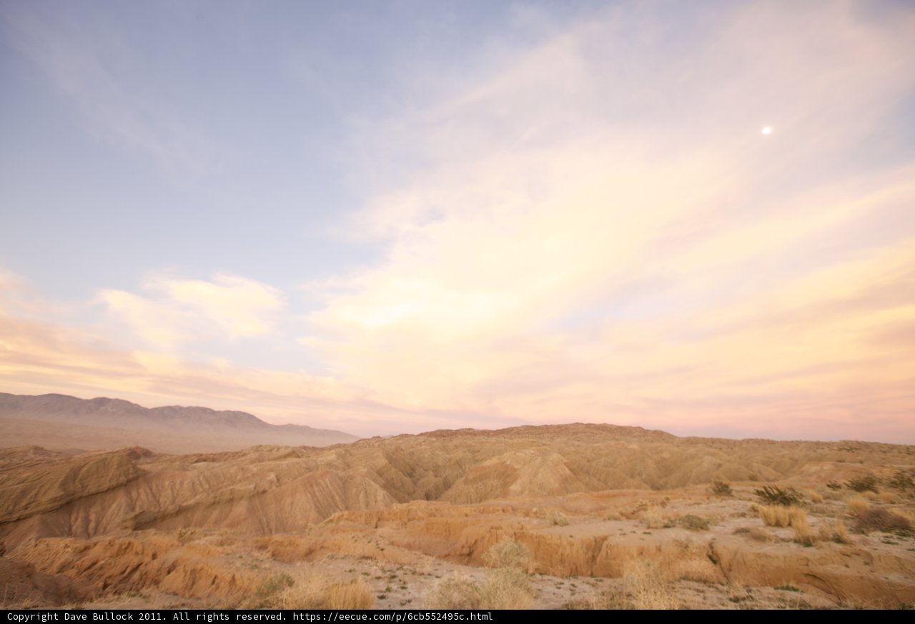 Moonrise over the Desert