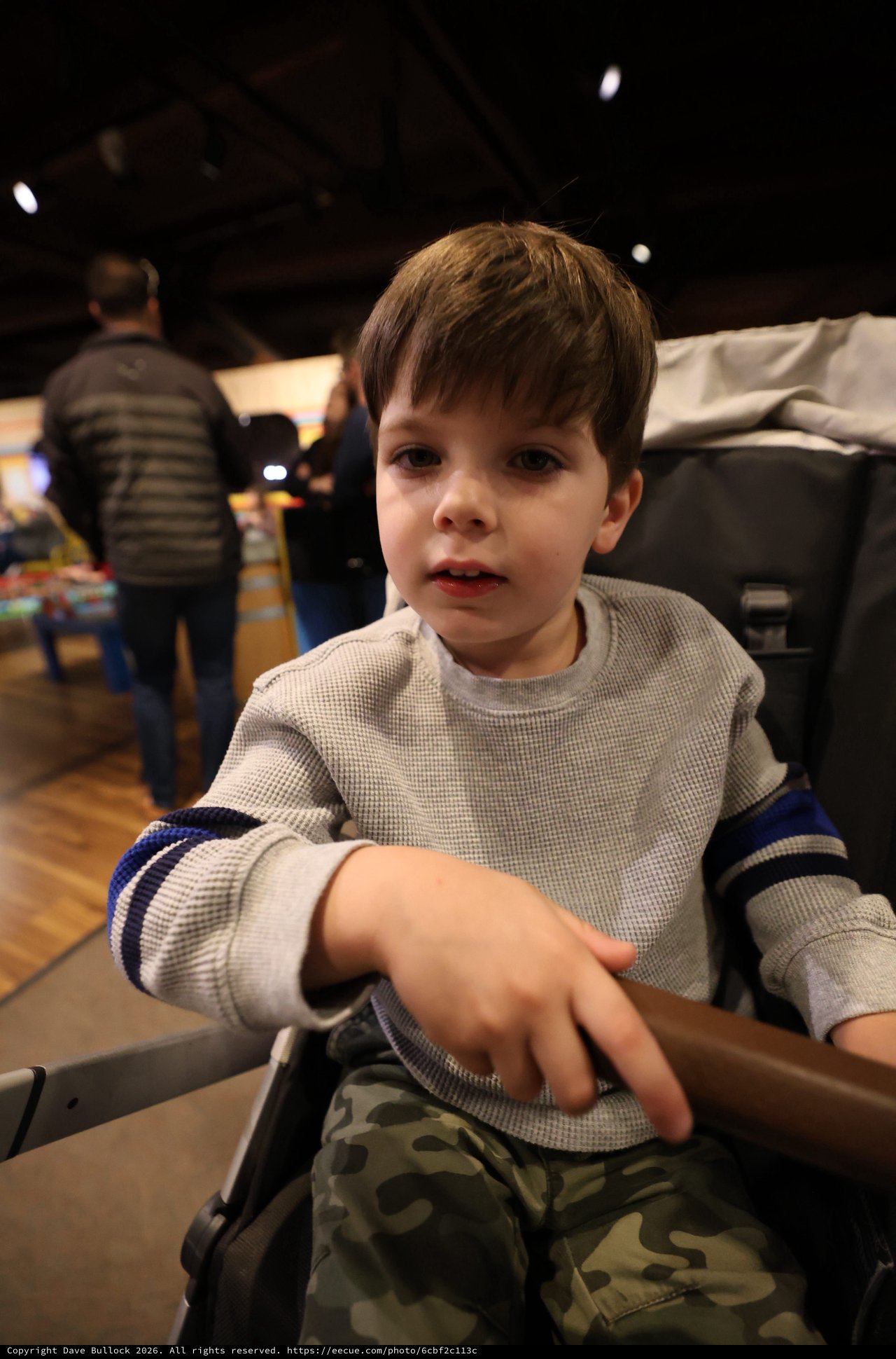 Young Boy at Train Museum in Sacramento