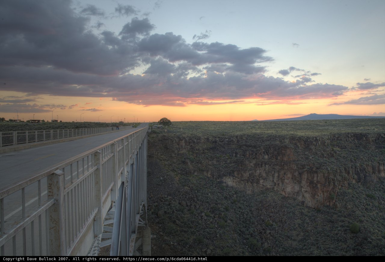 Sunset Bridge at Taos Canyon