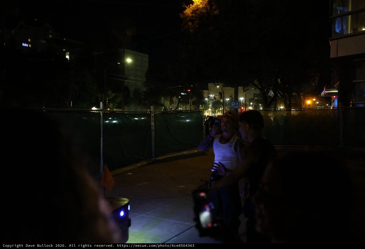 Night Crowd Outside Wobbleland Festival SJSU