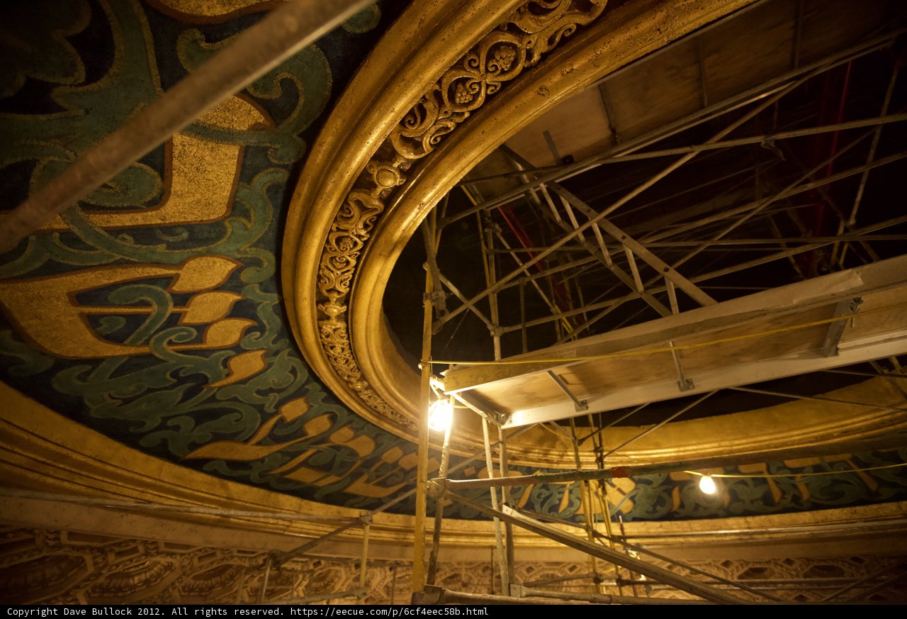 Painting the Theater Ceiling