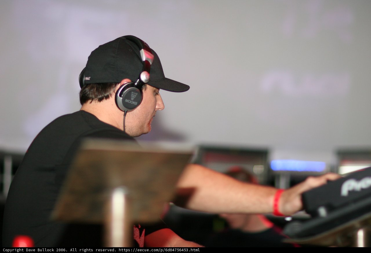Musical Deejay in Headphones