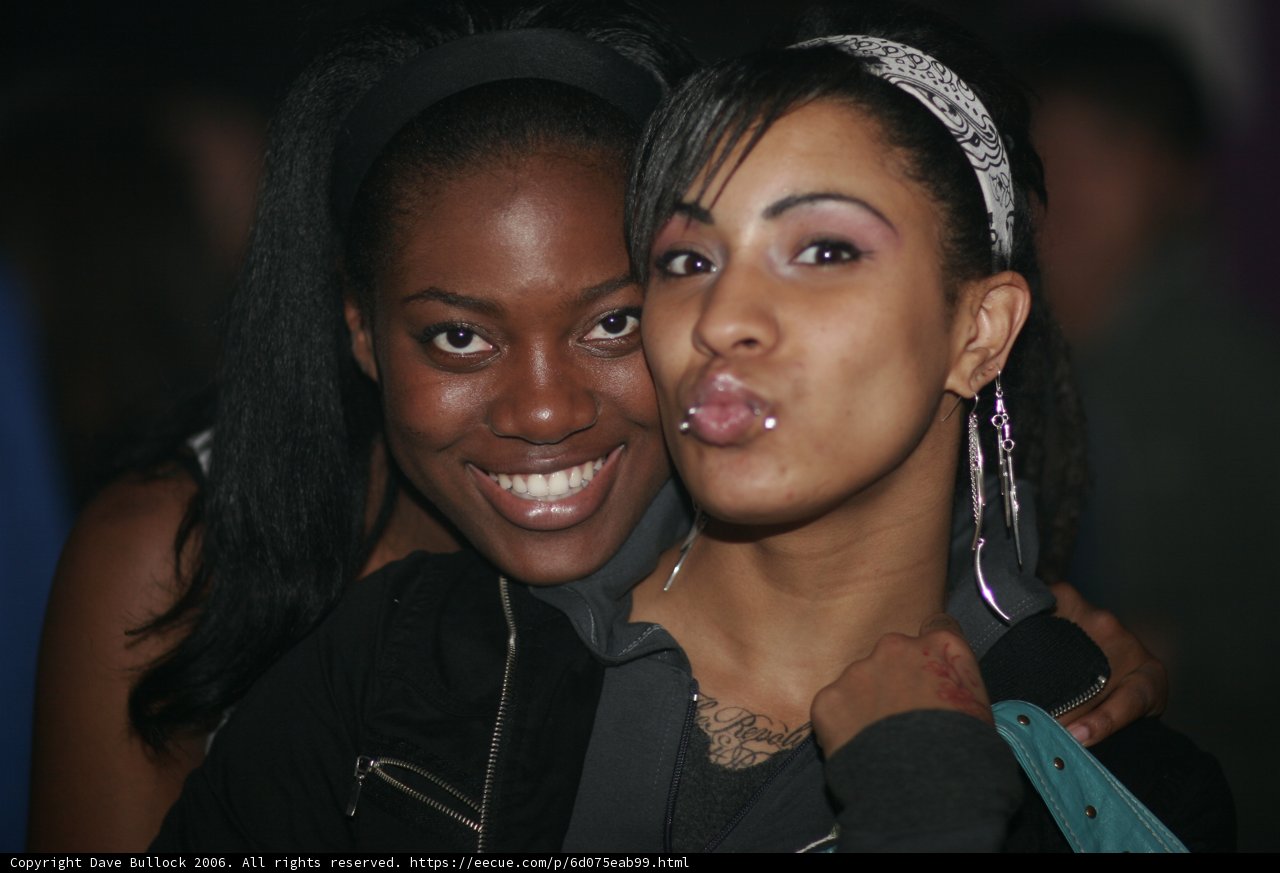 Two Women Posed and Happy