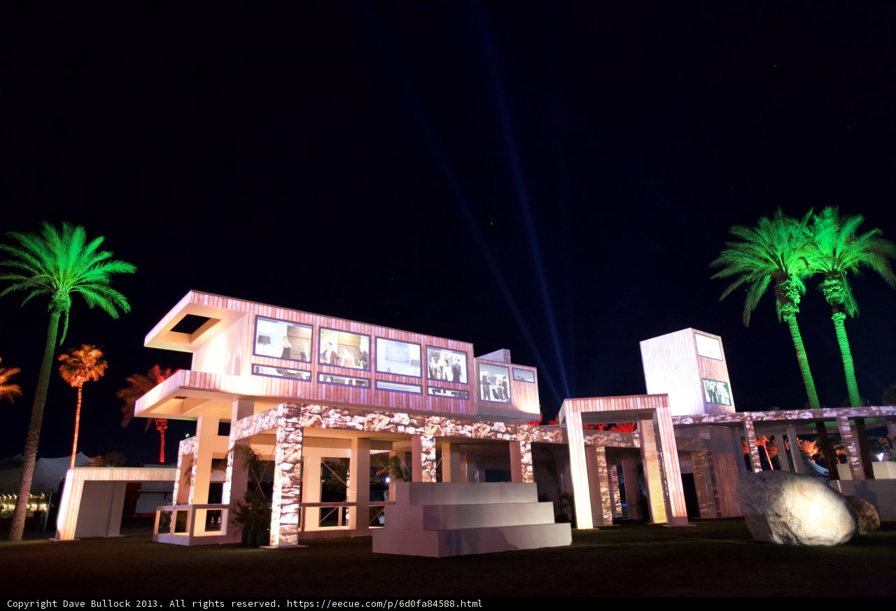 Illuminated Palm Resort