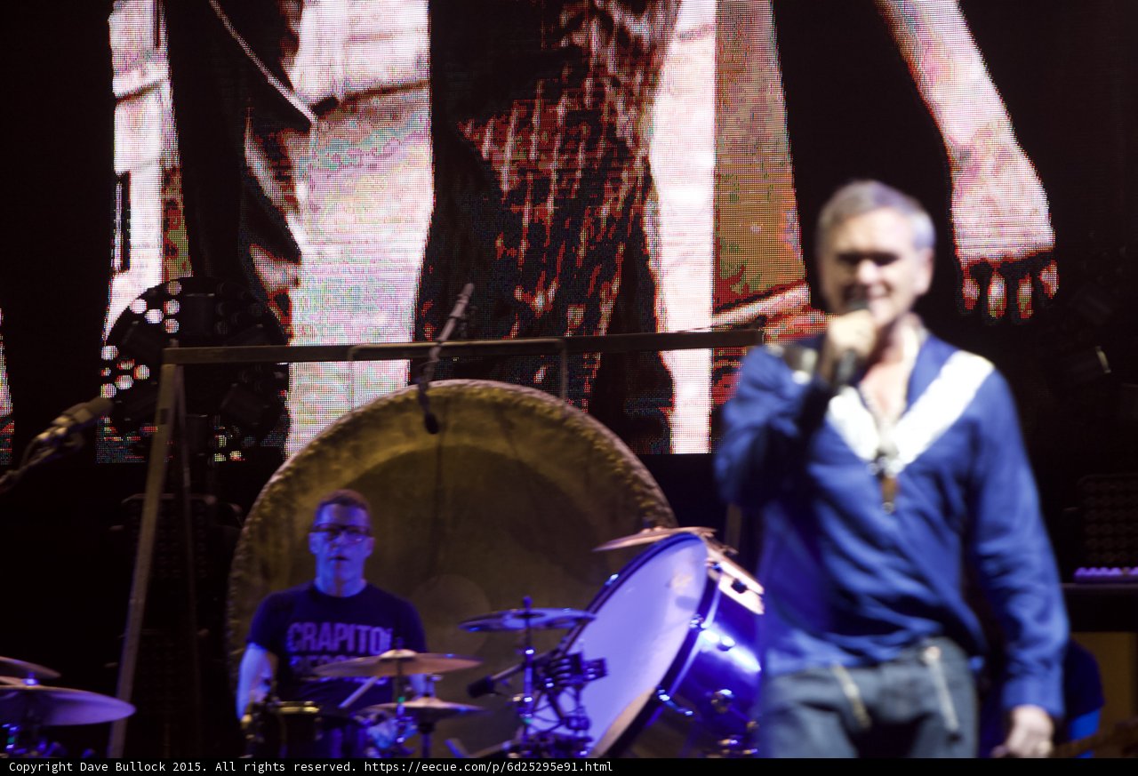 Morrissey Out Of Focus Drummer Glasses Capitol Tee In Focus Floor Tom Gong Smiths Screen