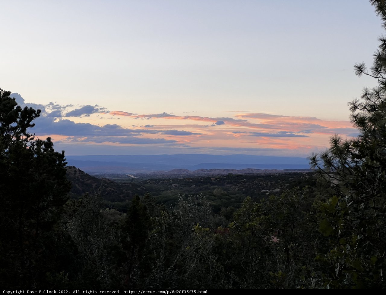 Mountain Sunset in Tesuque