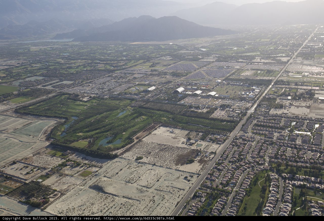 A Bird's Eye Cityscape Captured in Coachella