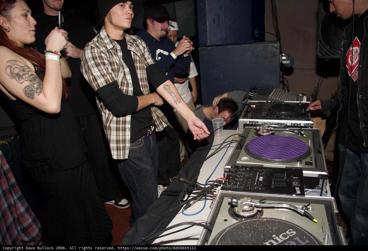 Black Shirted Man at the Night Club