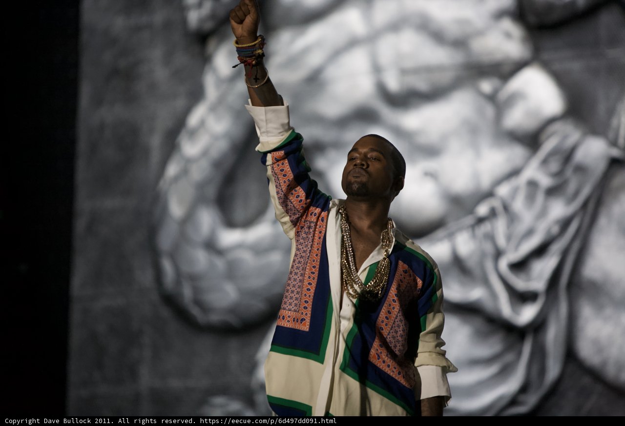 Kanye West's Triumphant Smile at London Olympics